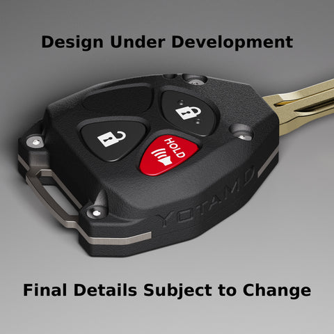 Toyota 4 button key fob shell replacement for 4Runner Rav4 Yaris Matrix Scion XB Side View