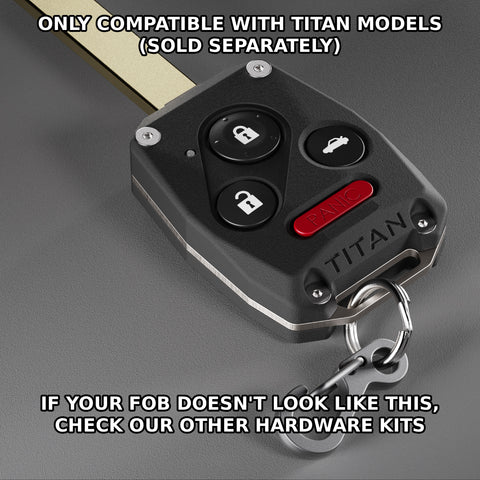 Image of TITAN fob compatible with this hardware kit. If your YotaMD fob doesn't look like this it is not compatible.