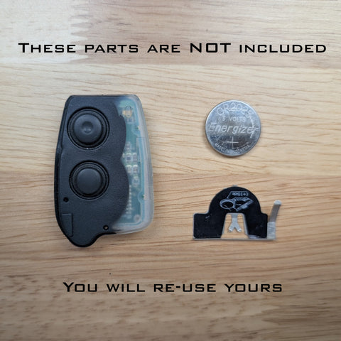 No internal electronics are included in the YMDC kit - you will need to re-use them from your existing fob
