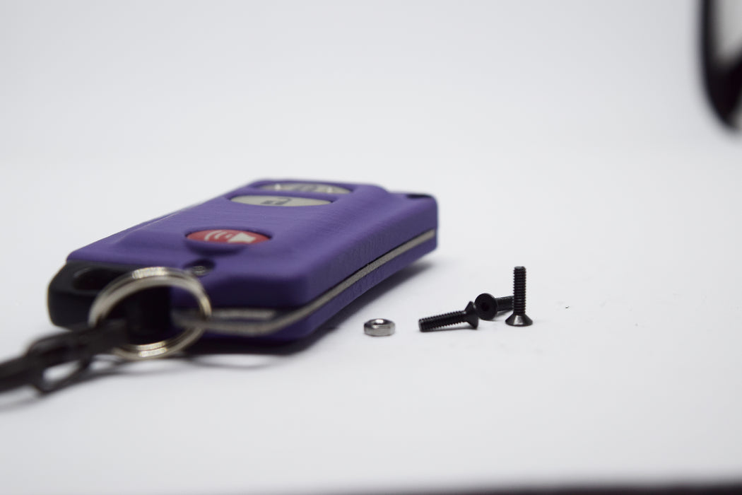 Titanium Toyota Keyless Start Kit (3-Button with PANIC) in color purple