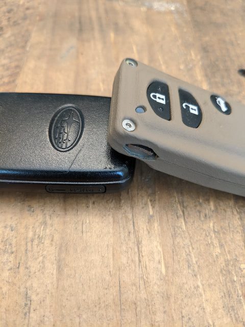 YMD2 - 3 Button withOUT PANIC - Titanium Banded Toyota Keyless Start Remote Kit