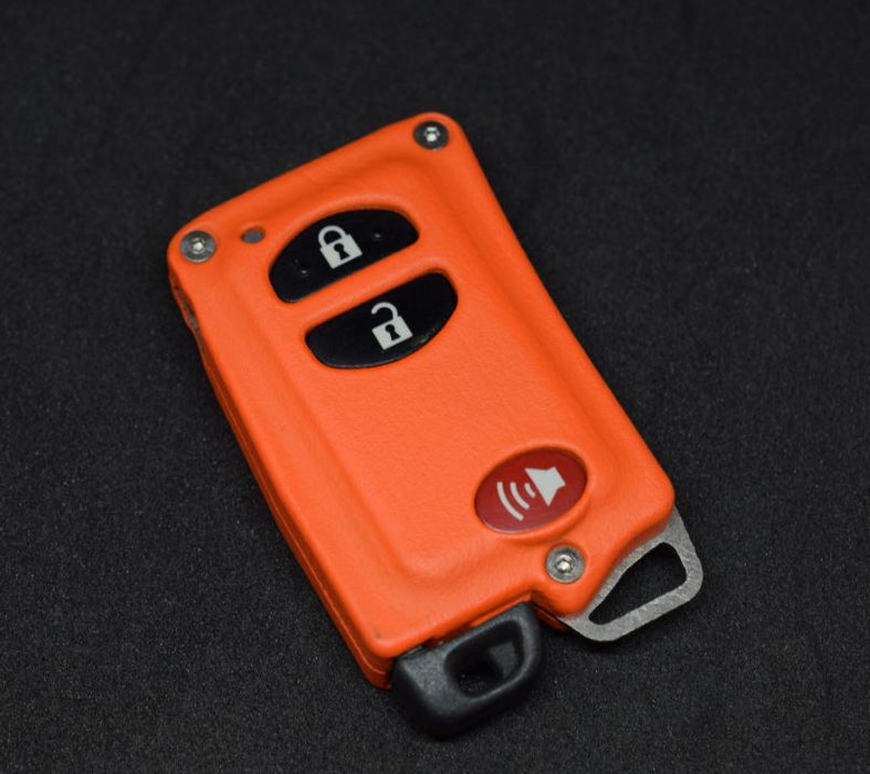 Titanium Toyota Keyless Start Kit (3-Button with PANIC) in color orange