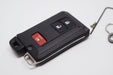 3-Button Titanium Banded Key Fob Kit in Color Black (Front)