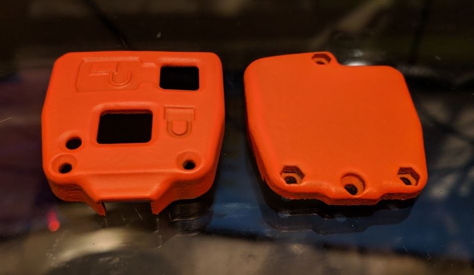 2-Button Key Fob Kit in color Orange