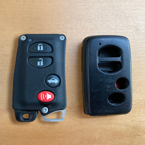 Comparison of YMD2 - 4 Button Kit and OEM key fob 