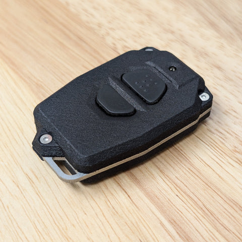 Angled view of the assembled YotaMD YMDT kit for the Toyota RS3000 keyless entry fob
