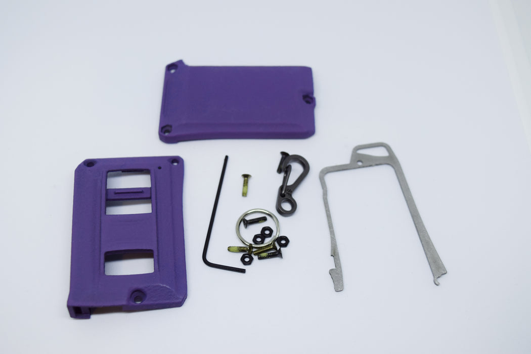 3-Button Titanium Banded Key Fob Kit in Color Purple (Parts)