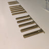 Angled view of all 3 variants of blank key blades compatible with YotaMD YMD1 Key Kits