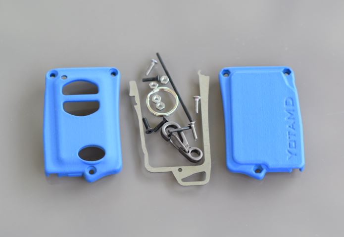 YMD2 - 3 Button with PANIC - Titanium Banded Toyota Keyless Start Remote Kit