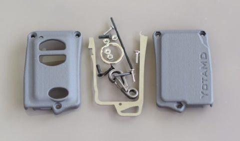 Titanium Toyota Keyless Start Kit (3-Button with PANIC) in color Gray